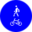 Знак велопешеходная дорожка
