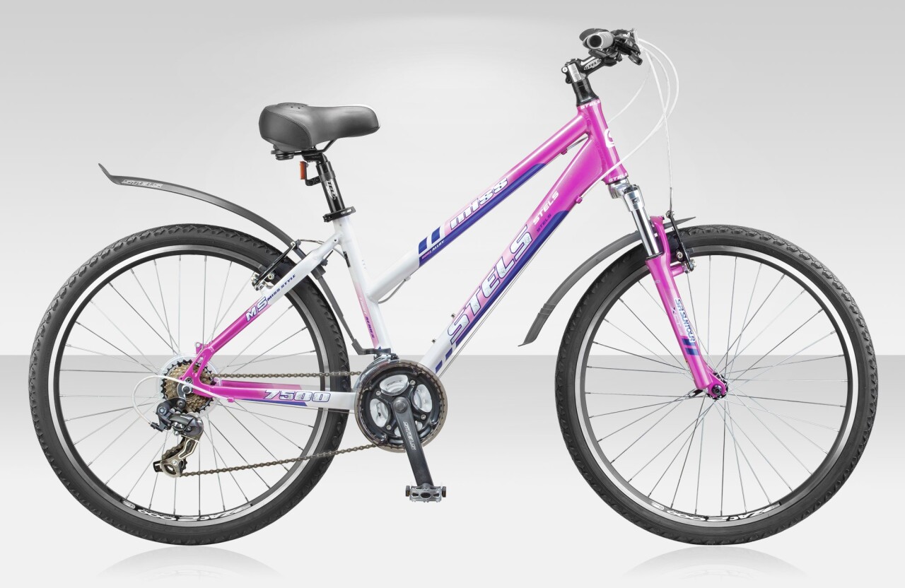 Велосипед Stels Miss 7500 V (2016) велосипед stels miss 6000 v 15 2016 grey pink silver